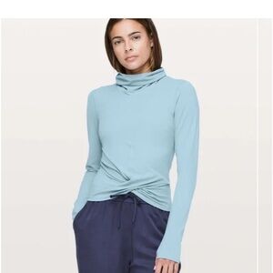 Lululemon Athletica Soft Blue melodic Top size 6
